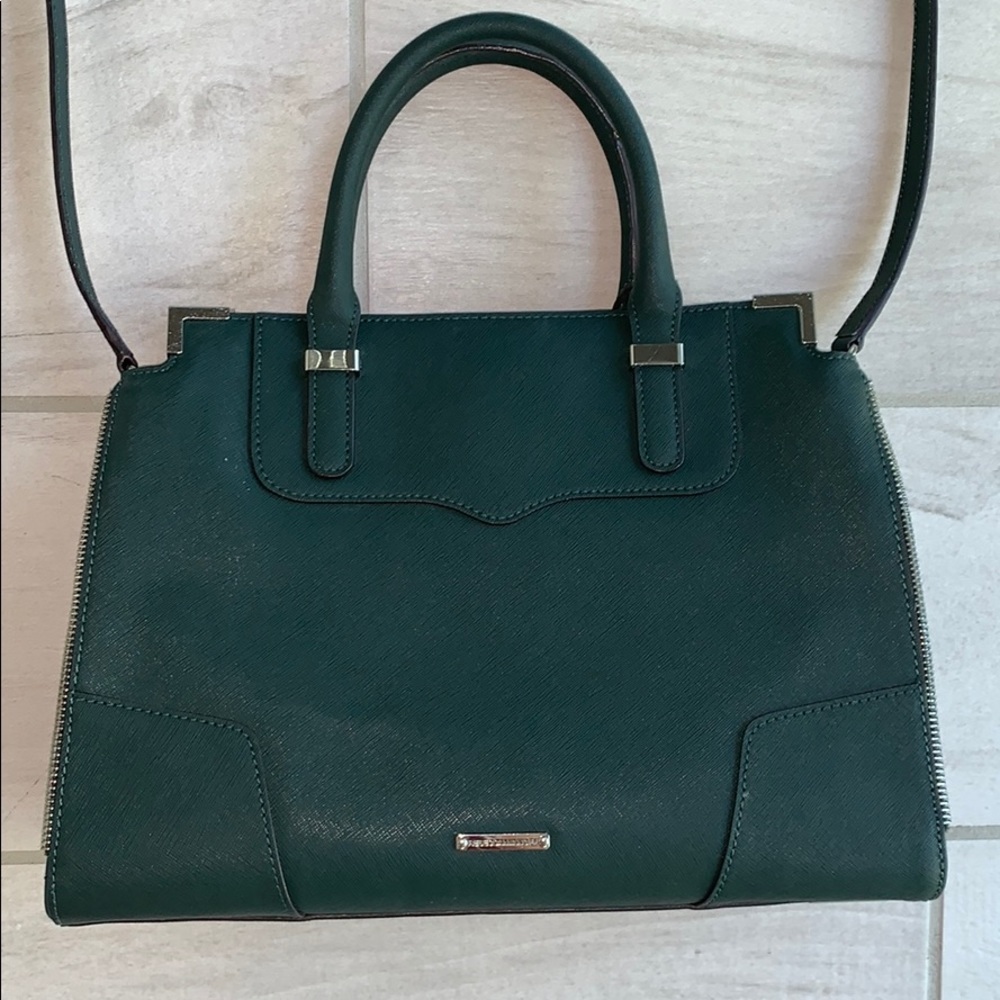 Rebecca Minkoff Amorous Satchel dark green